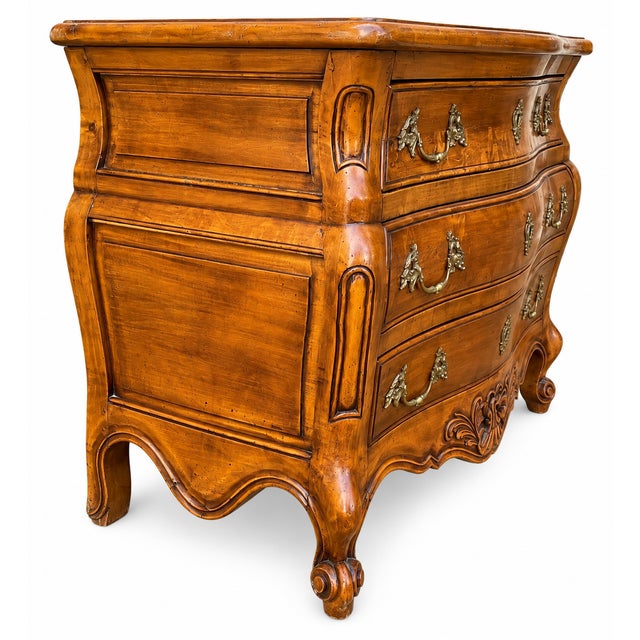 Brown Louis XV Bombé Commode, 1920s For Sale - Image 8 of 13