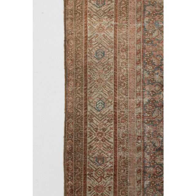 Textile Vintage Distressed Malayer Rug - Gallery Size 7 X 17 For Sale - Image 7 of 9