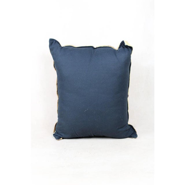 Vintage Kuba Cloth Cushion For Sale - Image 4 of 5