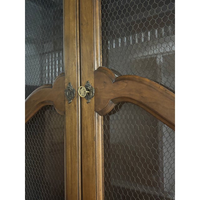 Wood 1960’s French Provincial Illuminated Secretary Desk by Baker Furniture For Sale - Image 7 of 7