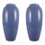 Early 20th Century 2 Arts & Crafts McCoy School Pottery Periwinkle Swags & Bows Floor Vases For Sale