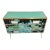 Desclio 3 drawers, entirely handmade, with wooden structure, covered in green glass; drawers covered in green horse, blue...
