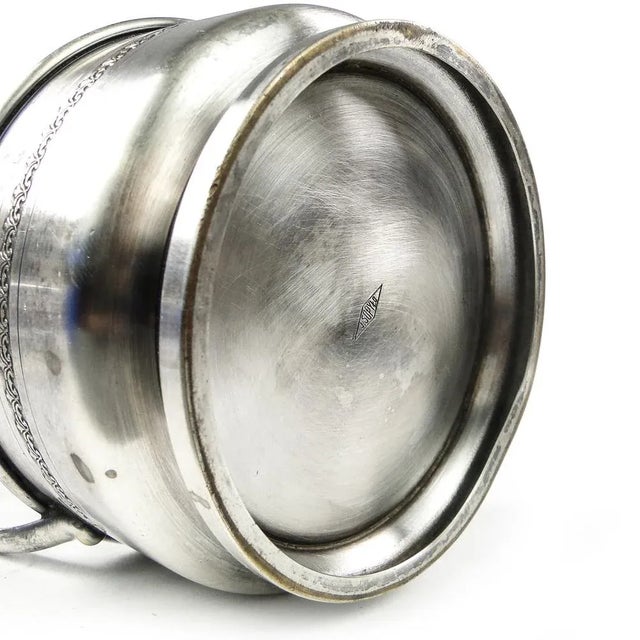 Metal Art Deco Sugar Bowl from Sopyło, Poland, 1930s For Sale - Image 7 of 10