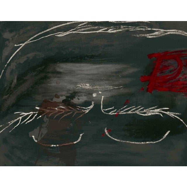 Antoni Tàpies, Homage to Picasso, Original Lithograph, 1973 For Sale