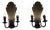 Model 7004 Wall Lamps from Paavo Tynell, 1930s, Set of 2 For Sale