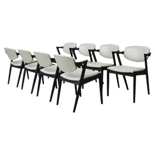 Dining Chairs by Kai Kristiansen for Andersen Møbelfabrik, Restored with Customizable Reupholstery, 1960s, Set of 8 For Sale