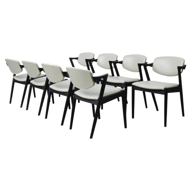 Dining Chairs by Kai Kristiansen for Andersen Møbelfabrik, Restored with Customizable Reupholstery, 1960s, Set of 8 For Sale