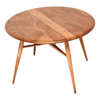 Vintage Drop Leaf Coffee Table in Elm from Ercol, 1960 For Sale