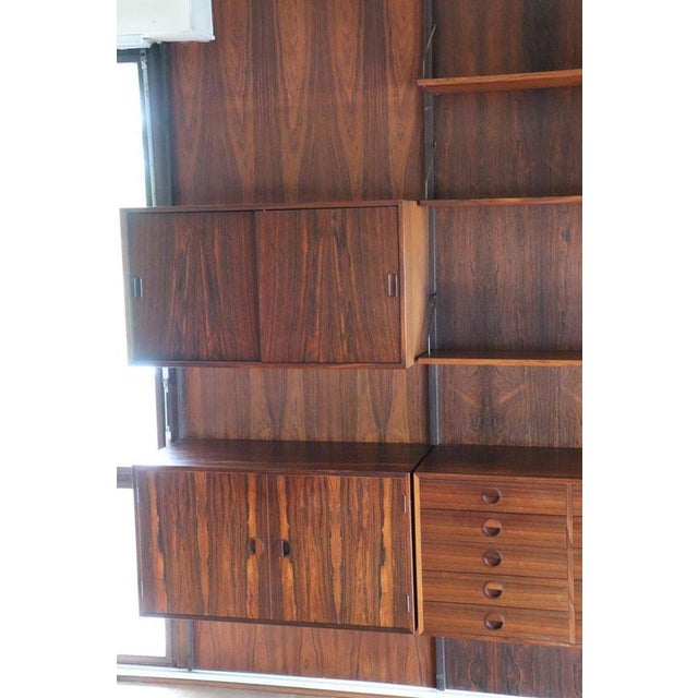 Danish Modular Wall Bookcase in Rosewood, 1960s For Sale - Image 12 of 18