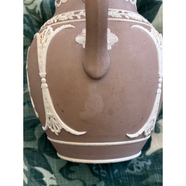 Antique Adam's Lilac Jasper Dip / Lilac Jasperware Petite Pitcher, Made in England For Sale - Image 15 of 15