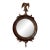 Regency Federal Convex Gilt Mirror Eagle Ball & Chain For Sale