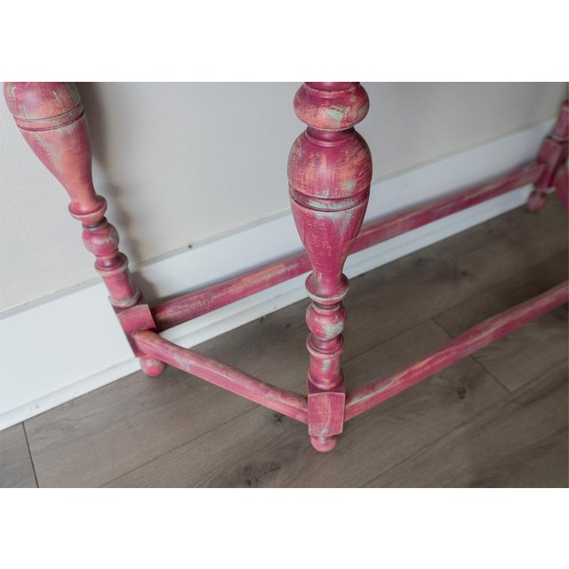 Antique Console Table With Ornate Carved Details For Sale - Image 13 of 16