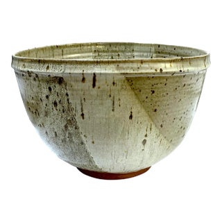 Exceptionally Large 1970's Studio Pottery Bowl - Signed For Sale