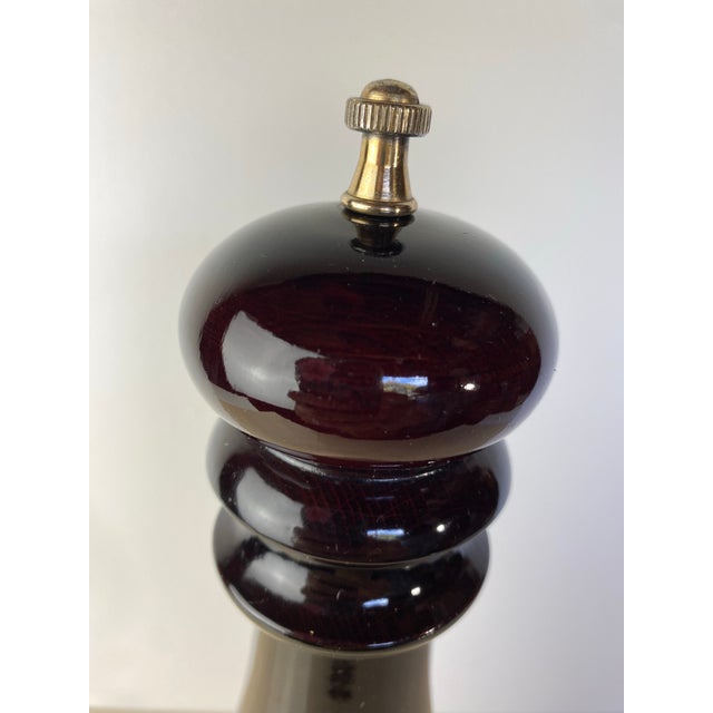 Vintage Chiarugi 1952 "Elite" Wood Pepper Mill, Made in Italy — Florence For Sale - Image 4 of 7