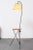 - Mid-century floor lamp from Hungary circa 1950 - Metal, wood and fabric floor Lamp - 30 cm lampshade - Underfoot:...