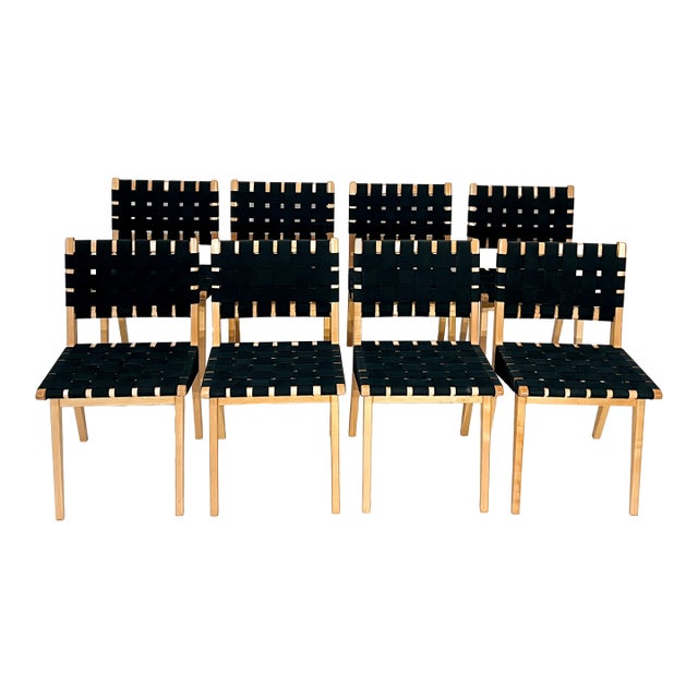Jens Risom for KnollStudio Side Chairs - Mid-Century, Set of 8 For Sale