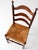 Vintage 1930s Tell City Rush Seat Ladder Back Chair For Sale - Image 13 of 17