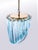 Aquamarine Murano Glass Triedri Curvati Chandelier from Venini, Italy, 1980s For Sale - Image 10 of 14