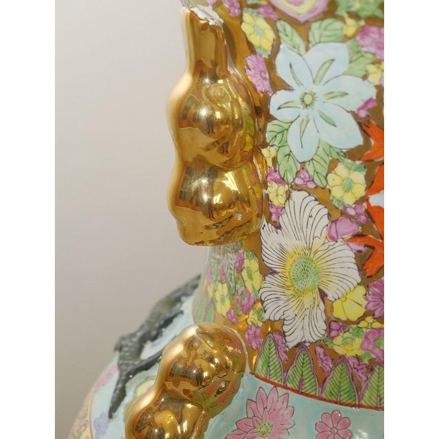 Ceramic Large 20th Century Vintage Porcelain and Chinese Canton Vases, 1901, Set of 2 For Sale - Image 7 of 18