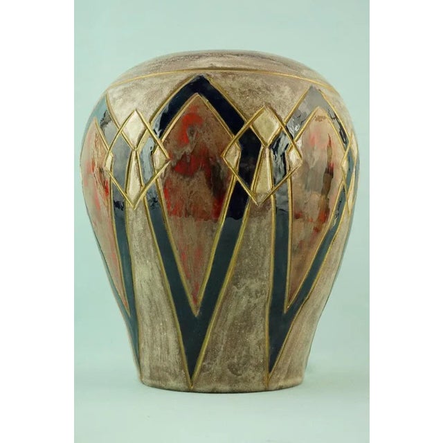 Vintage Italian Lustre Ceramic Vase by Emilia Palomba, 1950s For Sale - Image 10 of 18
