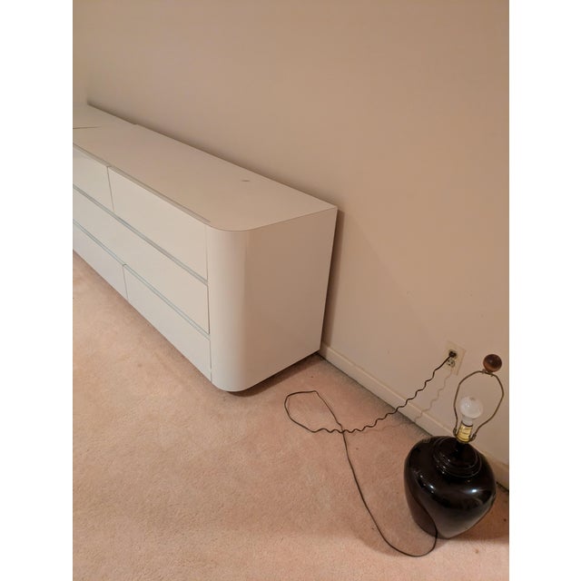 Very high end formica white chest of drawers. This quality is not found now-a-days Like new condition. Comes in two pieces...