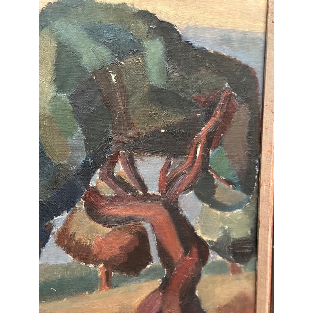 Britta Krüger, Large Landscape with Trees, 1960s, Oil on Canvas, Framed For Sale - Image 17 of 18