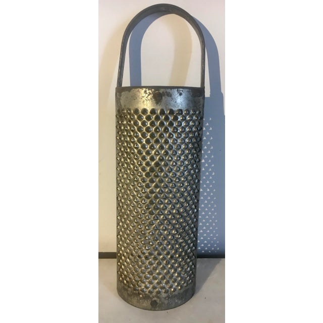 14" Large 19th Century Antique Rustic Kitchen Grater For Sale - Image 4 of 4