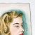 Vintage Original Watercolor Modernist Female Portrait Painting Signed Beier For Sale In Baltimore - Image 6 of 9