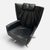 Black Leather Maua Swivel Chair with Lumbar Pillow from Design On Stock For Sale - Image 6 of 17