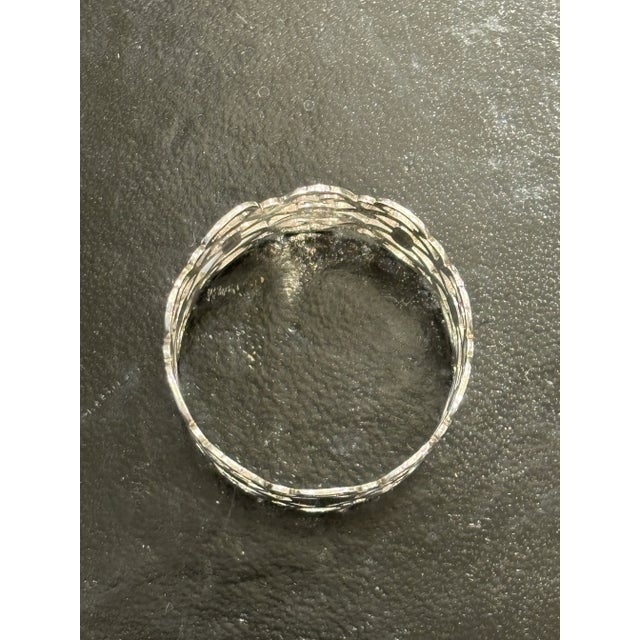 Late 19th Century Late 19th Century Delicately Pierced Sterling Silver Napkin Ring For Sale - Image 5 of 5