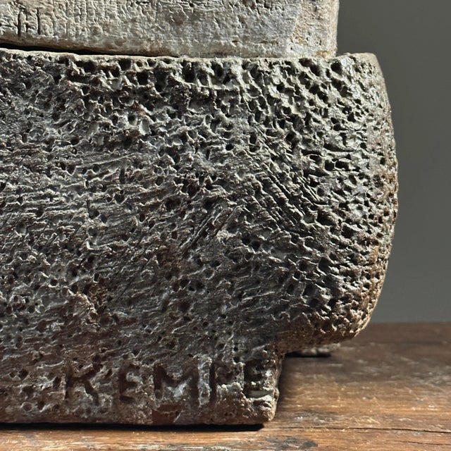 Vintage Large Modernist Mushroom Cluster Clay Sculpture by Margot Kempe (German, 1898-1981), Signed (Ca. 1950)/Brutalist For Sale - Image 11 of 13