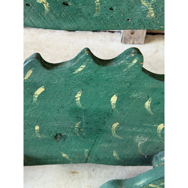 Monumental Vintage Folk Art Florida Alligator Wood Sculpture For Sale - Image 10 of 12