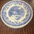Spode Winters Eve Blue 10 1/2” Dinner Plates-set of 6. The pattern features a center winter pastoral scene of a snow...