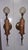 Melted Wax Candlestick Style Wall Sconces, 1930s, Set of 2 For Sale - Image 3 of 6