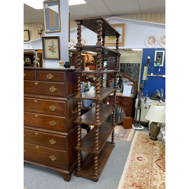 Mid 20th Century Mid 20th Century Wooden Spiral Shelf For Sale - Image 5 of 11