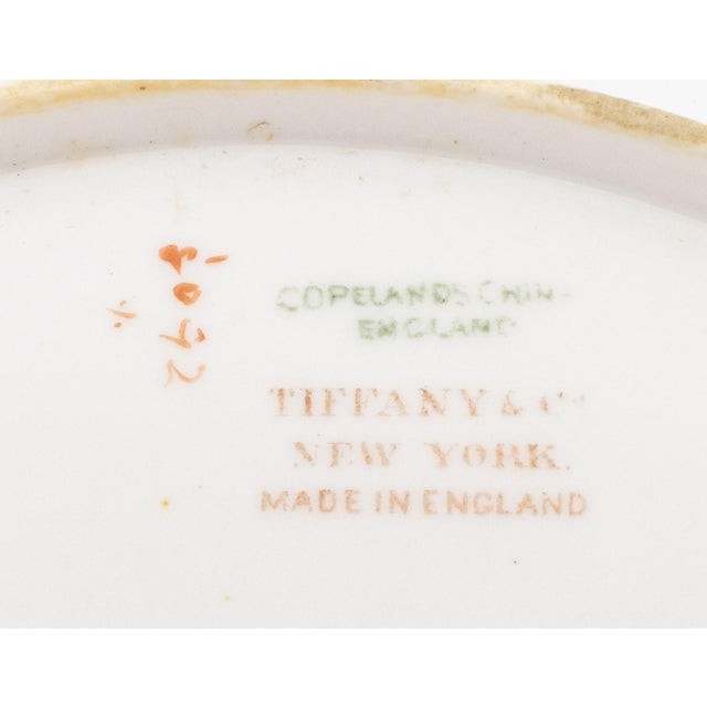 Ceramic Copeland Spode X Tiffany & Co. Porcelain Plates, 5 For Sale - Image 7 of 8