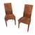 Wood Pair Vintage Danish Teak Side Accent Chairs – Schou Andersen Denmark – Funky 80s Upholstery For Sale - Image 7 of 12
