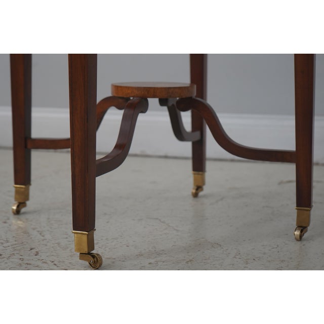 Maitland Smith Georgian Style Mahogany Inlaid Table For Sale In Philadelphia - Image 6 of 13