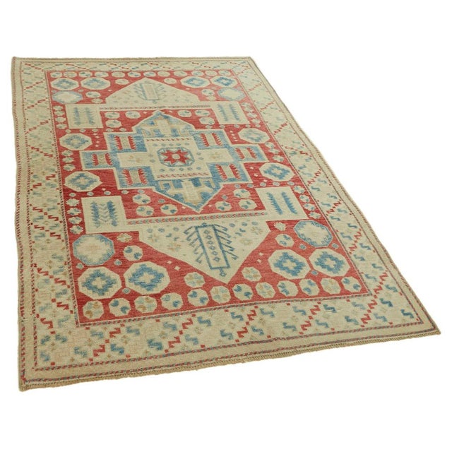This Turkish handmade Anatolian rug is a timeless piece of craftsmanship, created in the heart of Anatolia, Turkey, a...