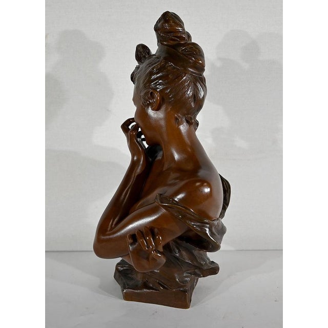 G. Van Der Straeten, Mischievous Young Woman, 1890s, Bronze For Sale - Image 14 of 18