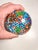 Blue 1970s Murano "millefiori" Art Glass Paperweight For Sale - Image 8 of 10