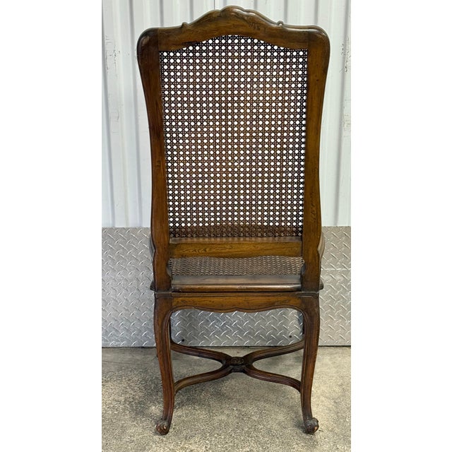 French Early 20th Century Fruitwood Cane French Dining Chairs - Set of 4 For Sale - Image 3 of 12