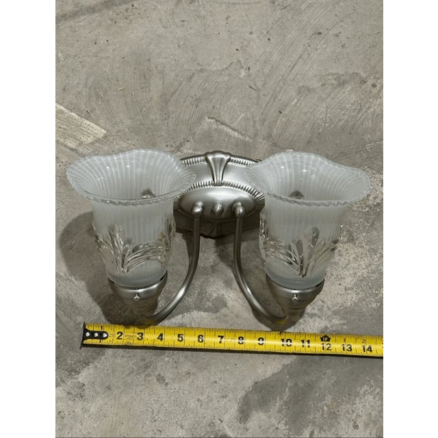 Vintage Pasquale Miranda Feiss Neoclassical Style Wired 2 Arm Wall Sconce For Sale - Image 9 of 10