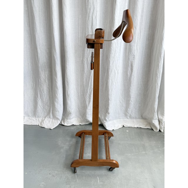 Mid-Century Modern Beech and Brass Valet Stand from Fratelli Reguitti, Italy, 1960s For Sale - Image 6 of 18