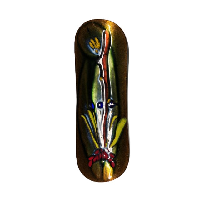 Enamelled Copper Bowl by Studio Laurana Rame Darte, Italy, 1960s, in Very Good conditions. Designed 1960 to 1969 This...