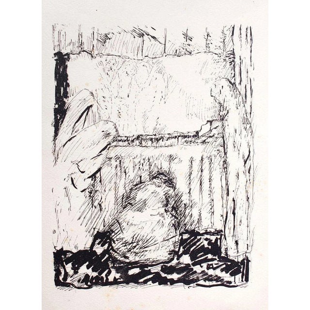 Signed on plate. From the collection ''The Life of Saint Monique'', published by Vollard in 1930. Monogram of the artist...