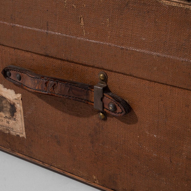 Explore the elegance and historical charm of this 1900s French Wooden Trunk, a quintessential piece from the turn of the...
