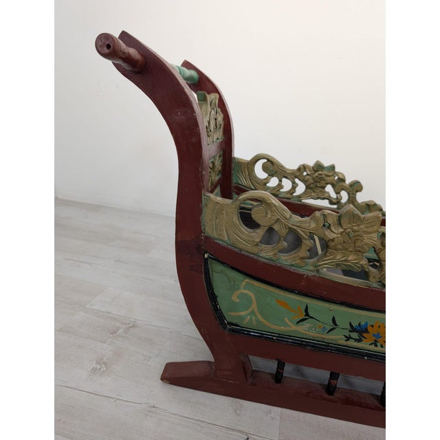 Decorative Sleigh in Wood, 1970s For Sale - Image 13 of 17