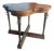 Attributed Mastercraft Neoclassical Burl Wood & Brass Accent Side Table For Sale