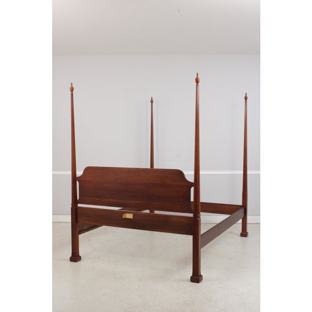 1980s Henkel Harris Queen Size Pencil Point Poster Bed For Sale - Image 5 of 16